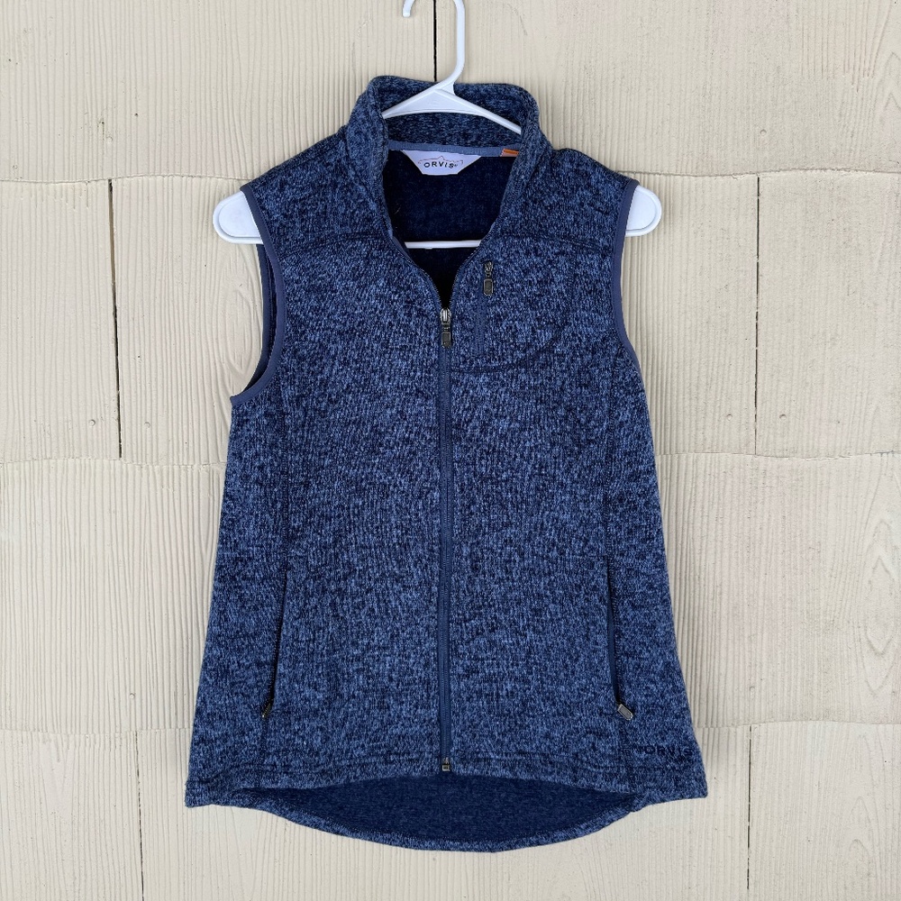 ORVIS Marled Fleece Full Zip Vest